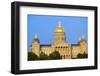 Golden dome of Iowa State Capital building, Des Moines, Iowa-null-Framed Photographic Print