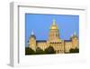 Golden dome of Iowa State Capital building, Des Moines, Iowa-null-Framed Photographic Print