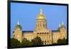 Golden dome of Iowa State Capital building, Des Moines, Iowa-null-Framed Photographic Print