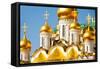 Golden Domes of Annunciation Cathedral, Moscow-SerrNovik-Framed Stretched Canvas