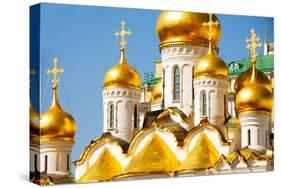 Golden Domes of Annunciation Cathedral, Moscow-SerrNovik-Stretched Canvas