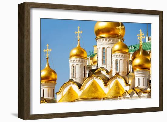 Golden Domes of Annunciation Cathedral, Moscow-SerrNovik-Framed Photographic Print