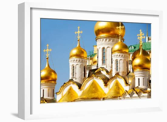 Golden Domes of Annunciation Cathedral, Moscow-SerrNovik-Framed Photographic Print