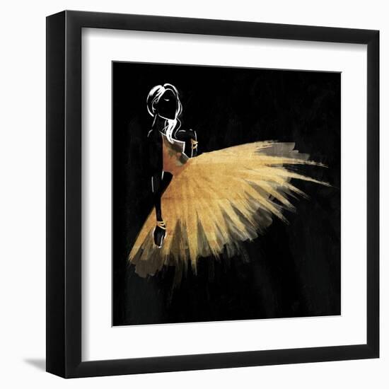 Golden Dress Puff Mate-OnRei-Framed Art Print