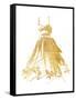 Golden Dress Three-OnRei-Framed Stretched Canvas