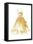 Golden Dress Three-OnRei-Framed Stretched Canvas