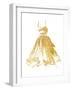 Golden Dress Three-OnRei-Framed Art Print