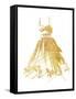 Golden Dress Three-OnRei-Framed Stretched Canvas