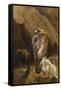 Golden Eagles at their Eyrie, 1900-Archibald Thorburn-Framed Stretched Canvas