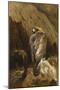 Golden Eagles at their Eyrie, 1900-Archibald Thorburn-Mounted Premium Giclee Print