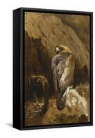 Golden Eagles at their Eyrie, 1900-Archibald Thorburn-Framed Stretched Canvas
