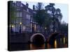 Golden Elbow, Herengracht, Amsterdam, Holland-Walter Bibikow-Stretched Canvas