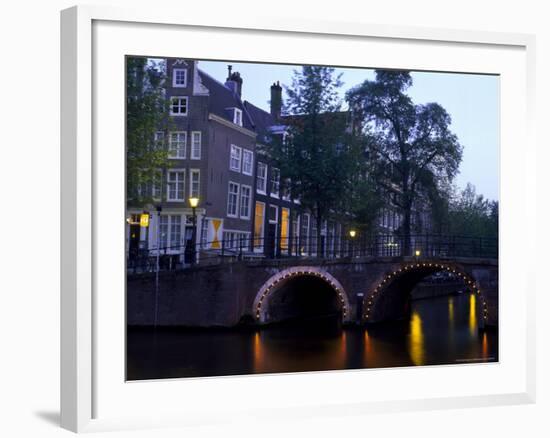 Golden Elbow, Herengracht, Amsterdam, Holland-Walter Bibikow-Framed Photographic Print