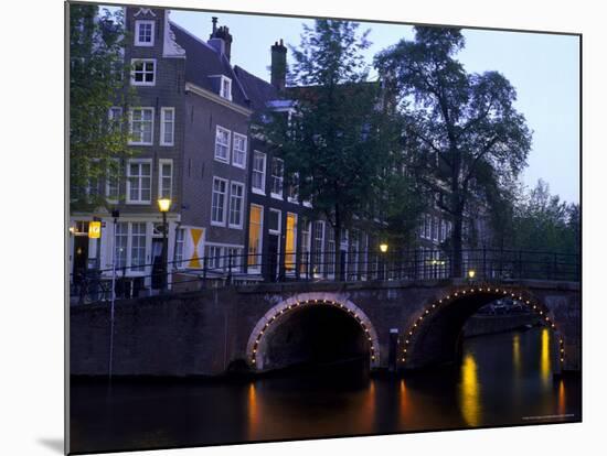 Golden Elbow, Herengracht, Amsterdam, Holland-Walter Bibikow-Mounted Photographic Print