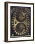 Golden Elements Of The Moon Astronomy Chart-Tina Lavoie-Framed Giclee Print