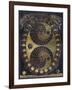 Golden Elements Of The Moon Astronomy Chart-Tina Lavoie-Framed Giclee Print