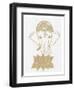 Golden Elephant Lotus-Pam Varacek-Framed Art Print