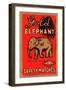 Golden Elephant-null-Framed Premium Giclee Print