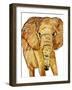 Golden Elephant-OnRei-Framed Art Print