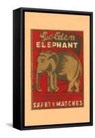 Golden Elephant-null-Framed Stretched Canvas