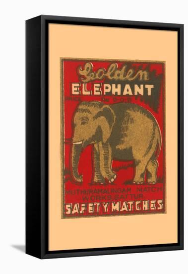 Golden Elephant-null-Framed Stretched Canvas