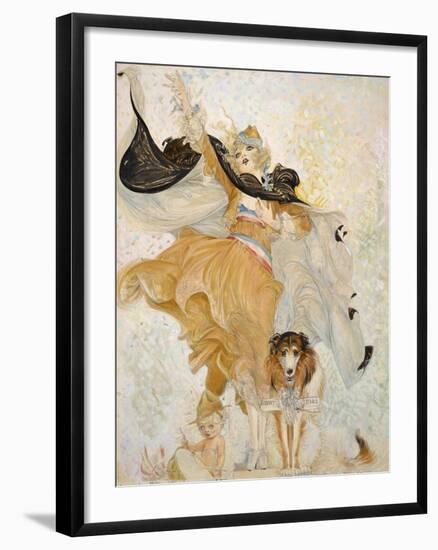 Golden Eyes with Uncle Sam-null-Framed Giclee Print