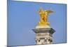 Golden Fame Statue On Pont Alexandre III - I-Cora Niele-Mounted Giclee Print