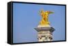 Golden Fame Statue On Pont Alexandre III - I-Cora Niele-Framed Stretched Canvas