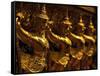 Golden Figures, Thailand-Walter Bibikow-Framed Stretched Canvas