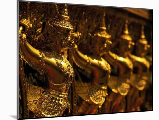 Golden Figures, Thailand-Walter Bibikow-Mounted Premium Photographic Print