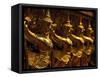 Golden Figures, Thailand-Walter Bibikow-Framed Stretched Canvas
