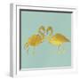 Golden Flamingo I-null-Framed Art Print