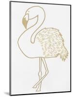 Golden Flamingo-Pam Varacek-Mounted Art Print