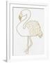 Golden Flamingo-Pam Varacek-Framed Art Print