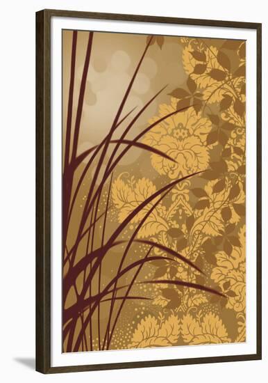 Golden Flourish I-Edward Aparicio-Framed Giclee Print