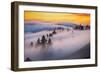 Golden Flow Fog Over Mount Tamalpais, Northern California-Vincent James-Framed Photographic Print