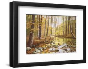 Golden Flow-Gene Mcinerney-Framed Art Print