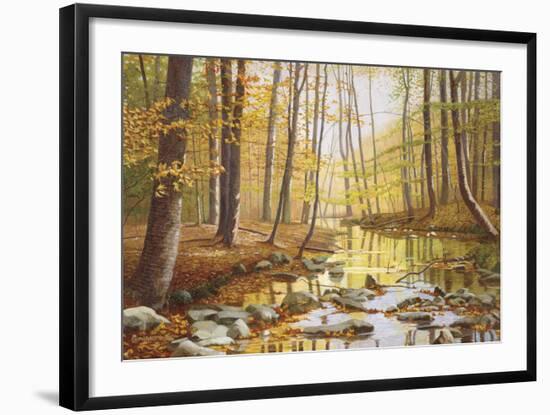 Golden Flow-Gene Mcinerney-Framed Art Print