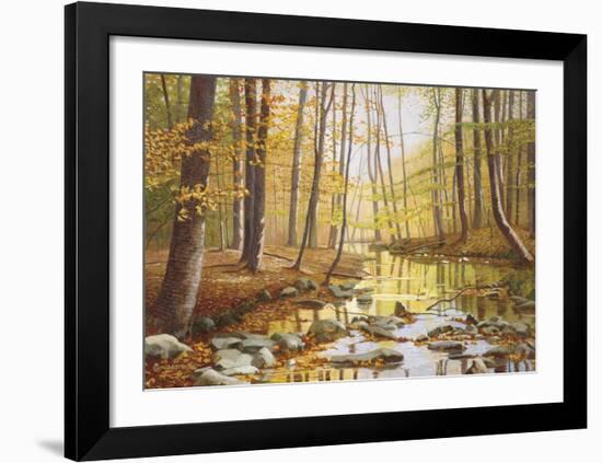 Golden Flow-Gene Mcinerney-Framed Art Print