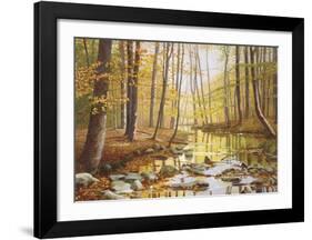 Golden Flow-Gene Mcinerney-Framed Art Print