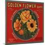 Golden Flower Brand - Redlands, California - Citrus Crate Label-Lantern Press-Mounted Art Print
