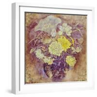 Golden Flowers-Cai Xiaoli-Framed Giclee Print