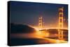 Golden Fog, Golden Gate Bridge, San Francisco-Vincent James-Stretched Canvas