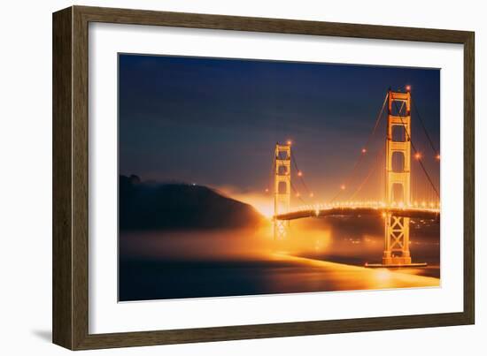 Golden Fog, Golden Gate Bridge, San Francisco-Vincent James-Framed Photographic Print