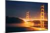 Golden Fog, Golden Gate Bridge, San Francisco-Vincent James-Mounted Photographic Print