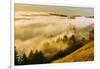 Golden Fog Landscape Mount Tamalpais San Francisco-Vincent James-Framed Photographic Print