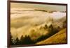 Golden Fog Landscape Mount Tamalpais San Francisco-Vincent James-Framed Photographic Print