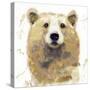 Golden Forest - Bear-null-Stretched Canvas