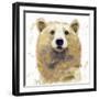 Golden Forest - Bear-null-Framed Giclee Print