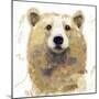 Golden Forest - Bear-null-Mounted Giclee Print